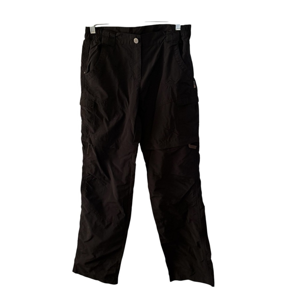 McKinley Women’s Small Black Cargo Pants Convertible Hiking Zip Off Shorts